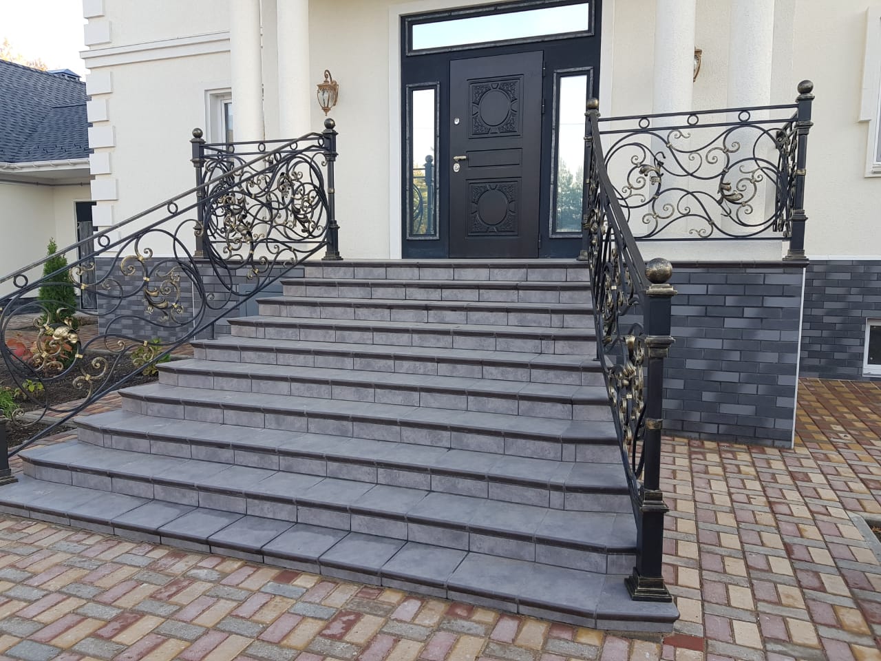 Монтаж клинкерных ступеней и плитки