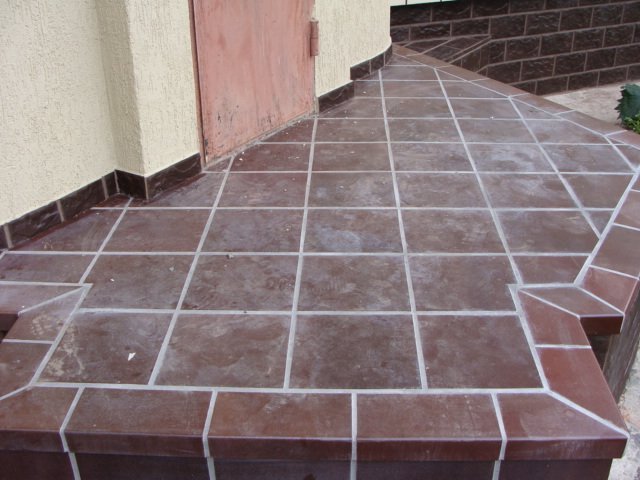 Монтаж клинкерных ступеней и плитки