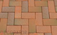 Клинкерная тротуарная брусчатка Lode Rudite пестрая шероховатая, 200*100*52 мм