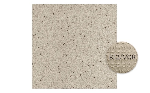 Технический керамогранит Roben VIGRANIT Hellgrau Grobkorn R12/V08, 200*200*15 мм