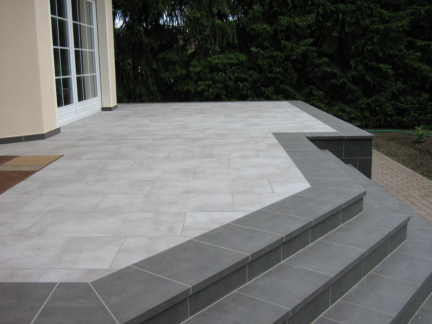 Монтаж клинкерных ступеней и плитки