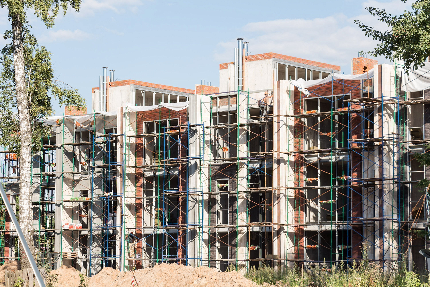 Монтаж фасадов